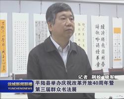平陆县举办庆祝改革开放40周年暨第三届群众书法展